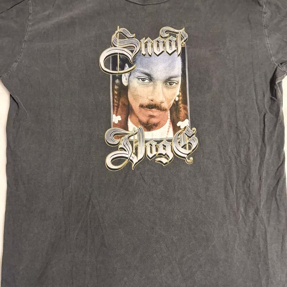 Cross Colours Snoop Dogg Mens T-Shirt Short Sleeve Graphic Dark Gray S10017SPN